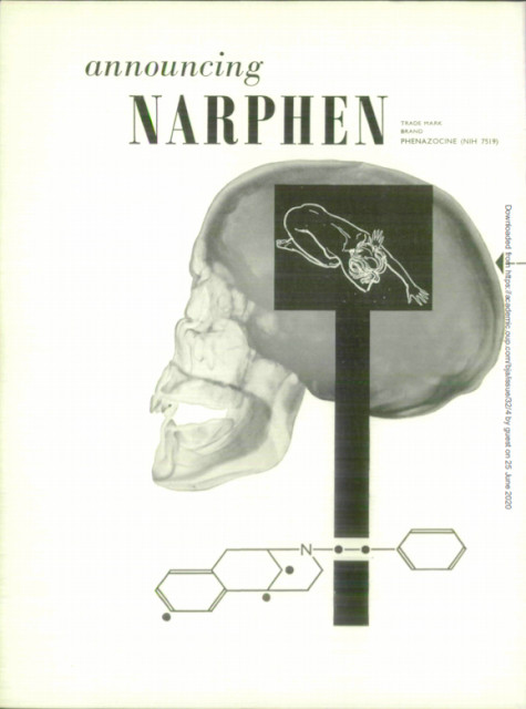 Phenazocine ad from 1960 Narphen