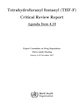 WHO PDF THF-F Critical Review